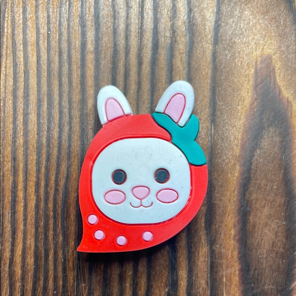 Strawberry costume bunny crocs shoe charm jibbitz